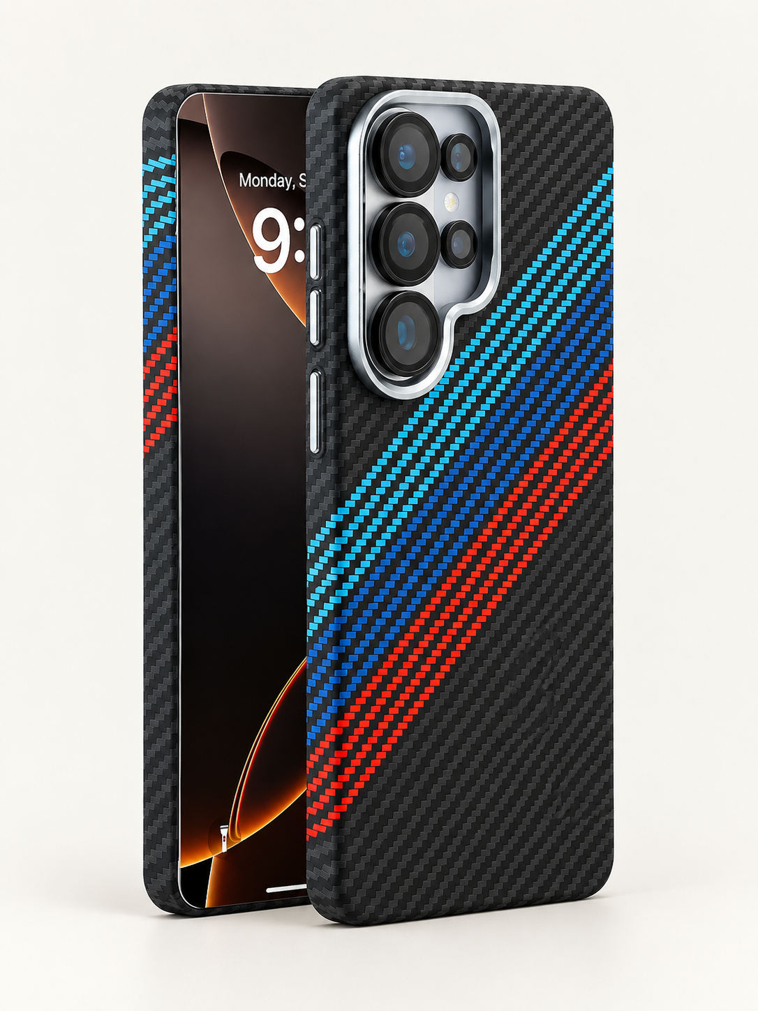 Magnetic Carbon Texture Case for Samsung