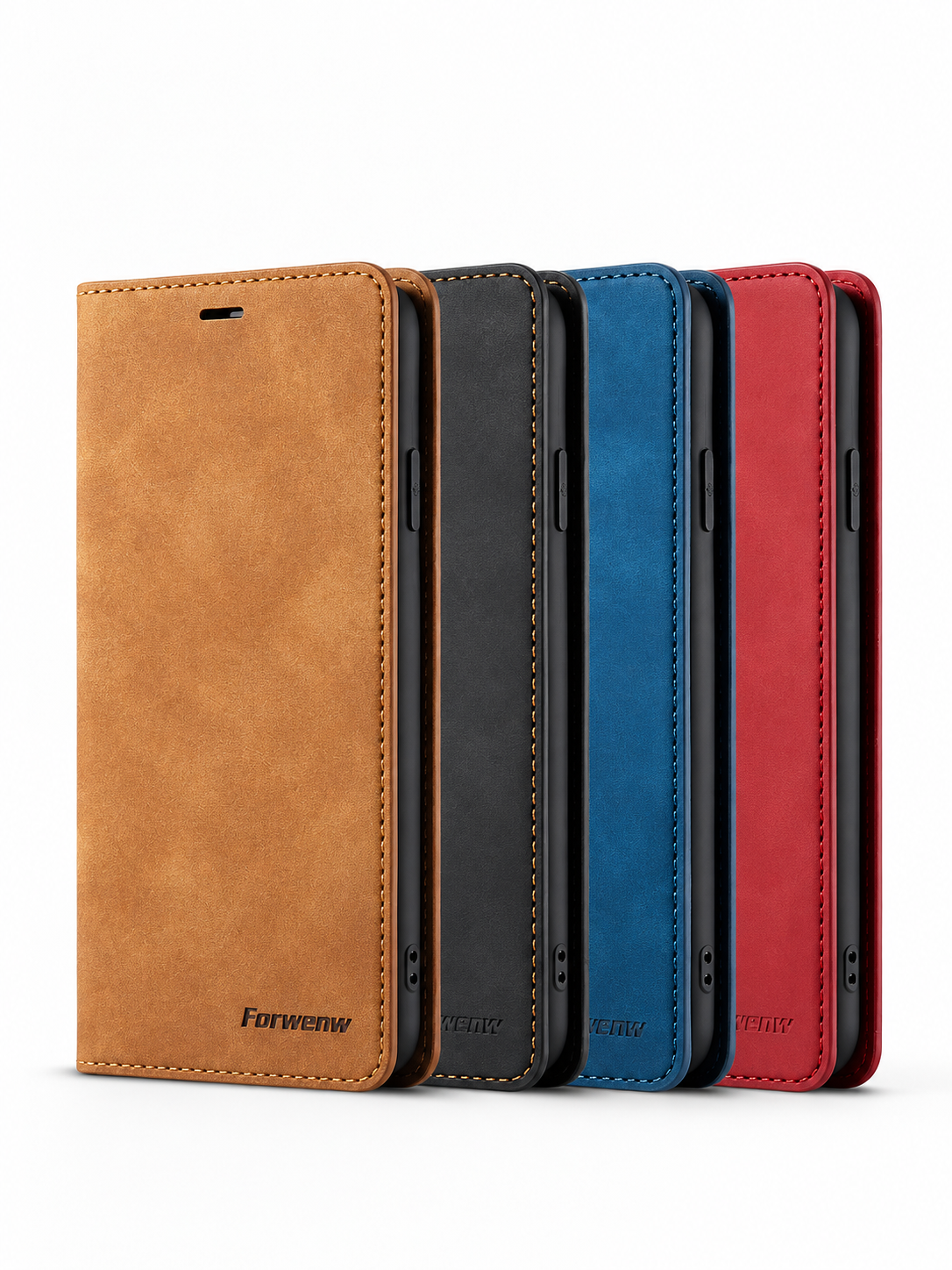 Leather Wallet Flip Case for iPhone