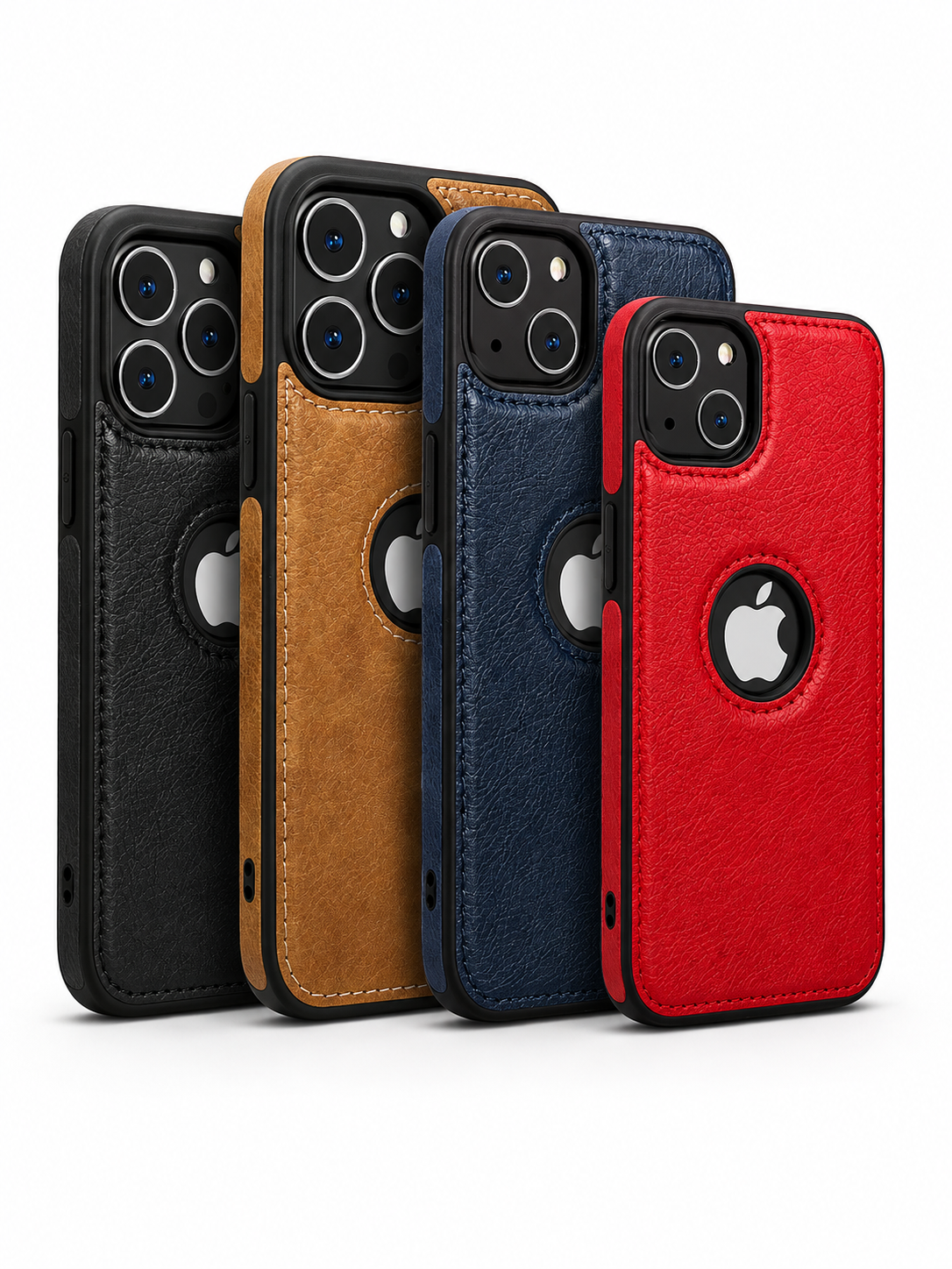 Slim Retro Leather iPhone Case