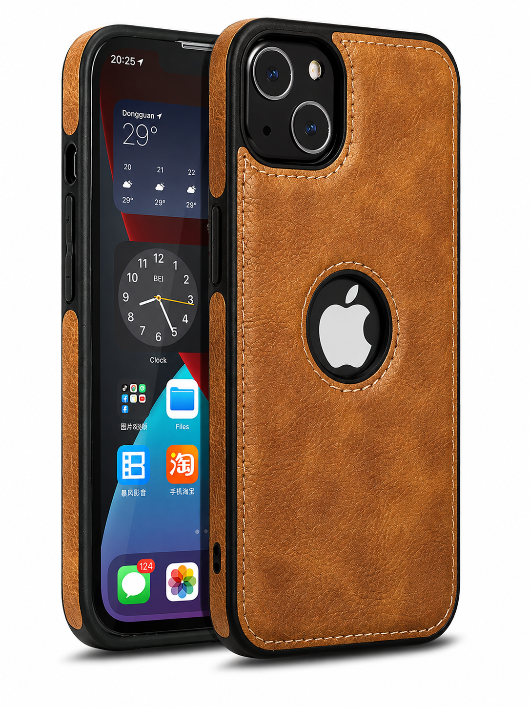 Slim Retro Leather iPhone Case