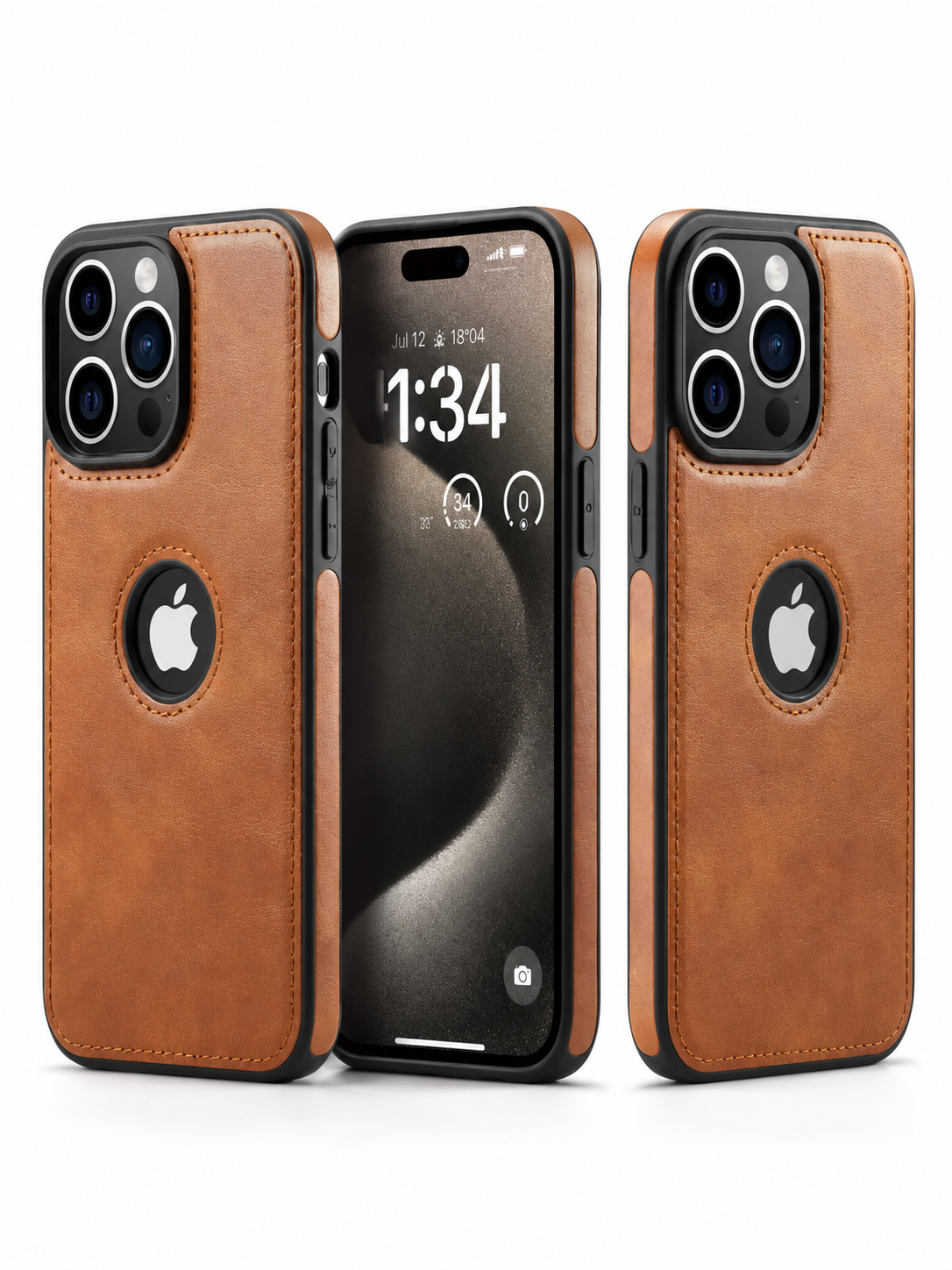 Slim Retro Leather iPhone Case