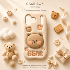 Cute Bear Hidden Holder Stand Case