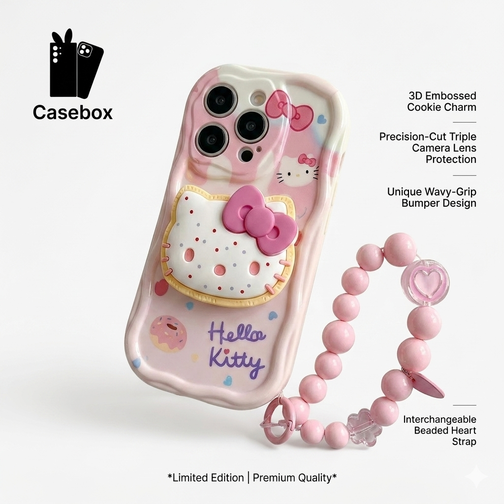Hello Kitty 3D Grip Tok Case with Matching Beaded Wristlet