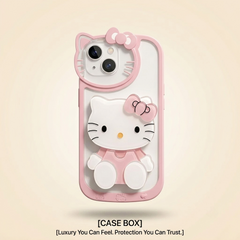 3D Hello Kitty Inspired Makeup Mirror Phone Case