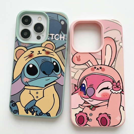 Disney Stitch & Angel Costume Matching Couple Phone Case 1024