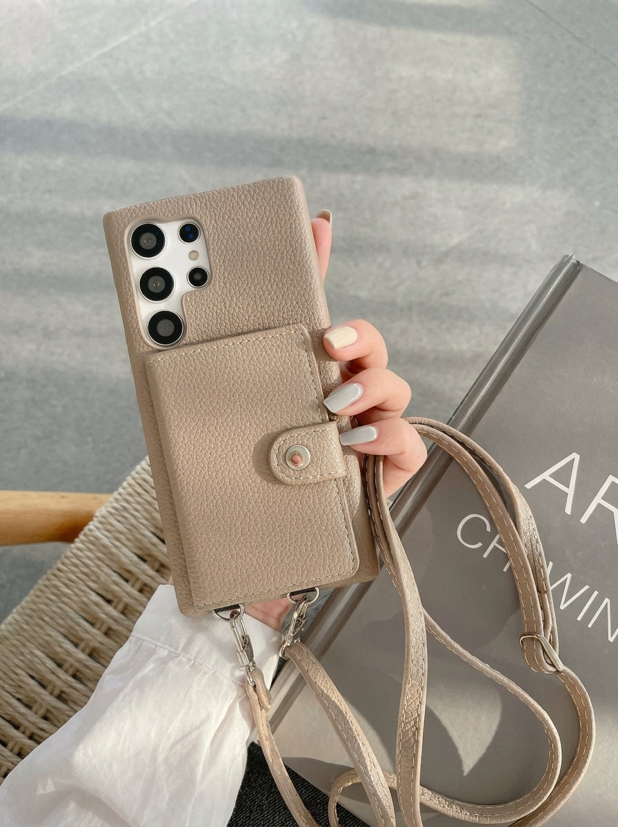 Crossbody Wallet Phone Case For Samsung