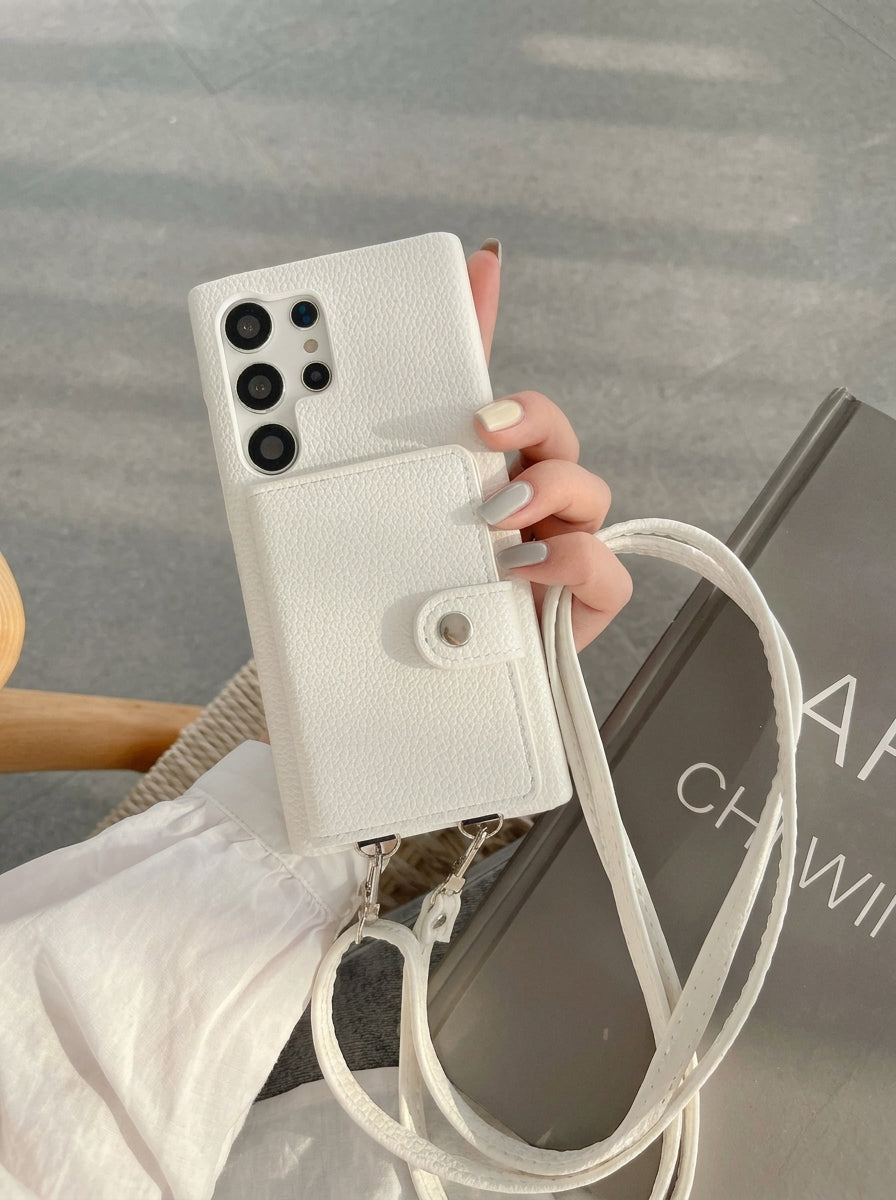 Crossbody Wallet Phone Case For Samsung