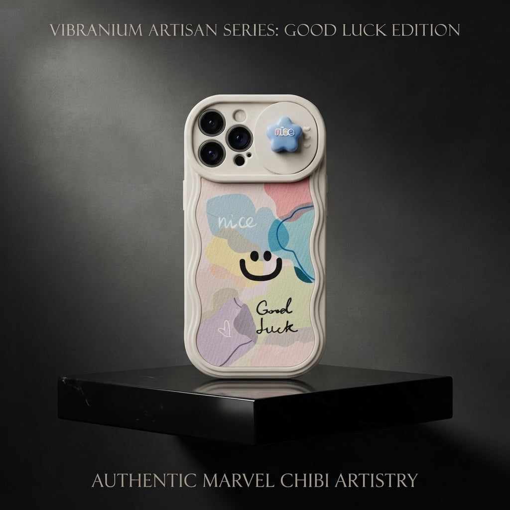 Pastel Abstract Wave Matching Couple Phone Case Set