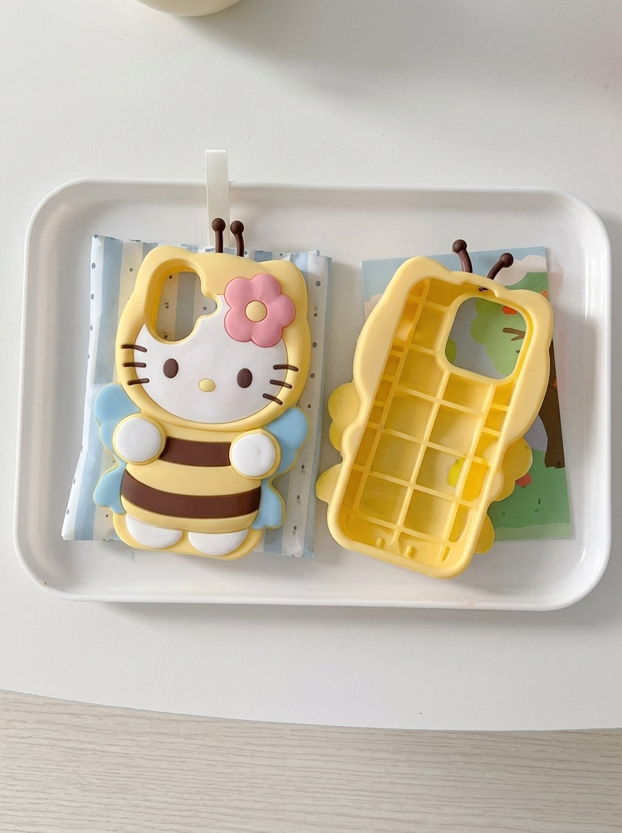 Cute 3D Bee Silicone Case
