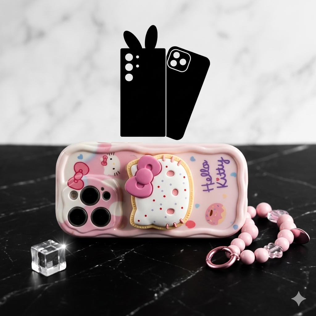 Hello Kitty 3D Grip Tok Case with Matching Beaded Wristlet