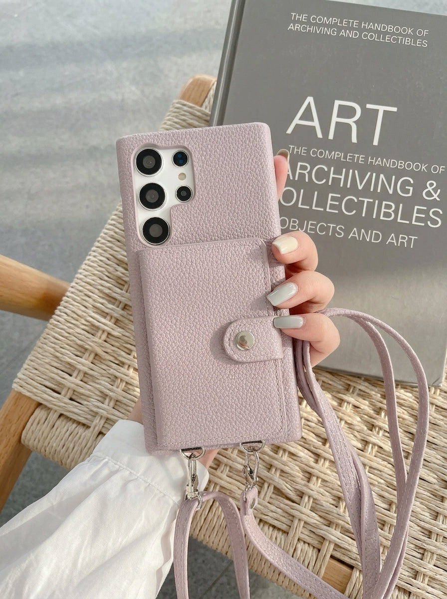Crossbody Wallet Phone Case For Samsung