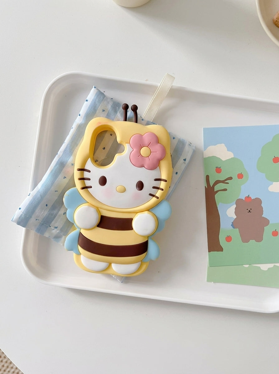 Cute 3D Bee Silicone Case