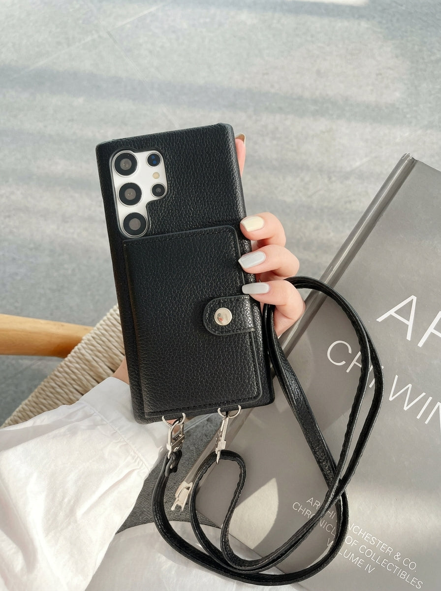 Crossbody Wallet Phone Case For Samsung