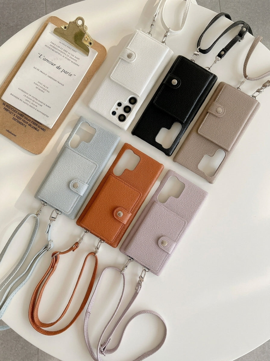Crossbody Wallet Phone Case For Samsung