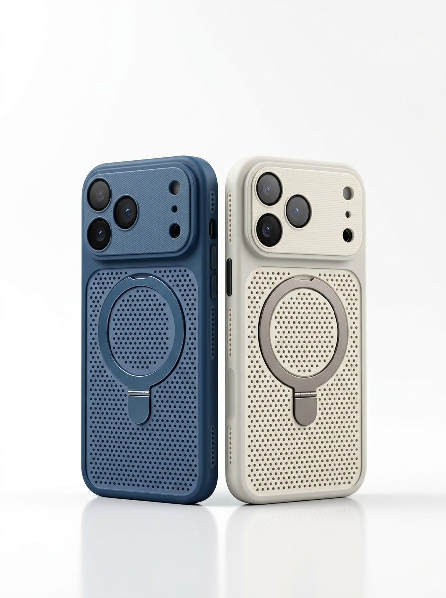 Mesh Cooling MagSafe Case with Ring Stand