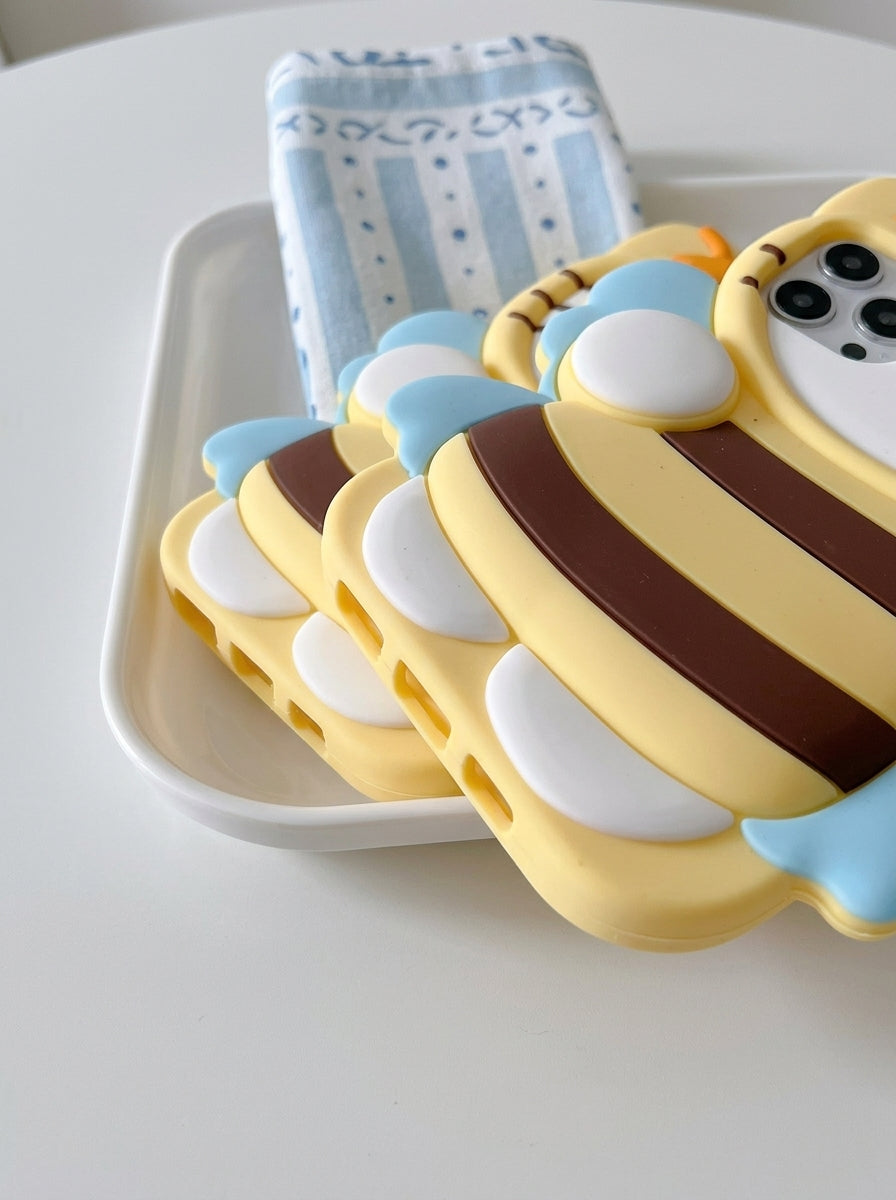 Cute 3D Bee Silicone Case