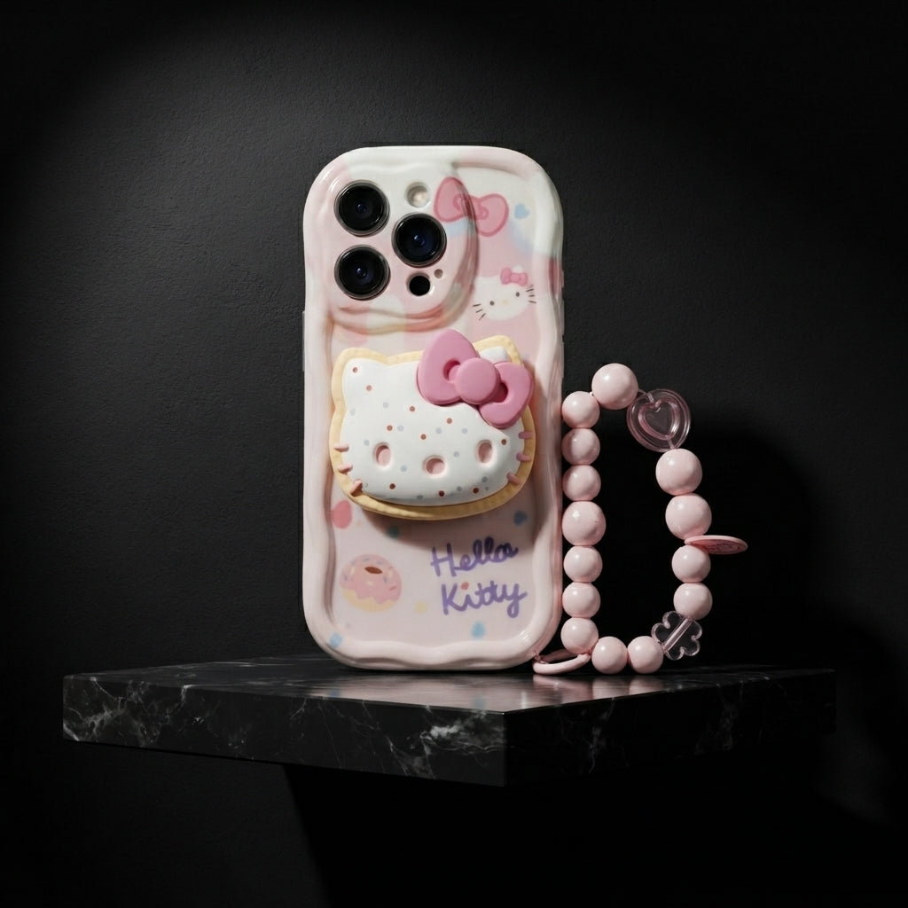 Hello Kitty 3D Grip Tok Case with Matching Beaded Wristlet