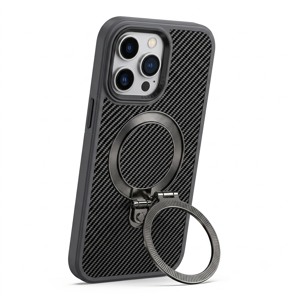 Tactical Carbon Fiber Magnetic Ring Case