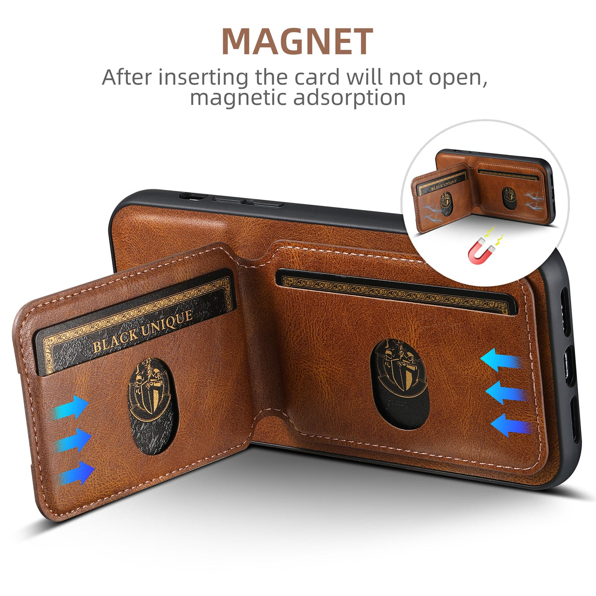 Bifold Leather Wallet Case