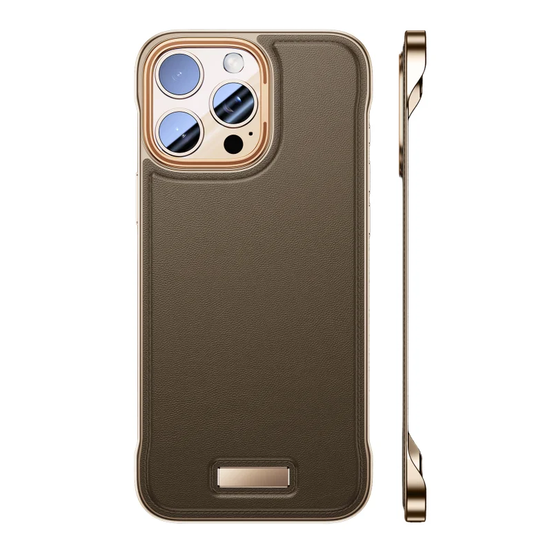 Luxury PU Leather Electroplating Phone Case