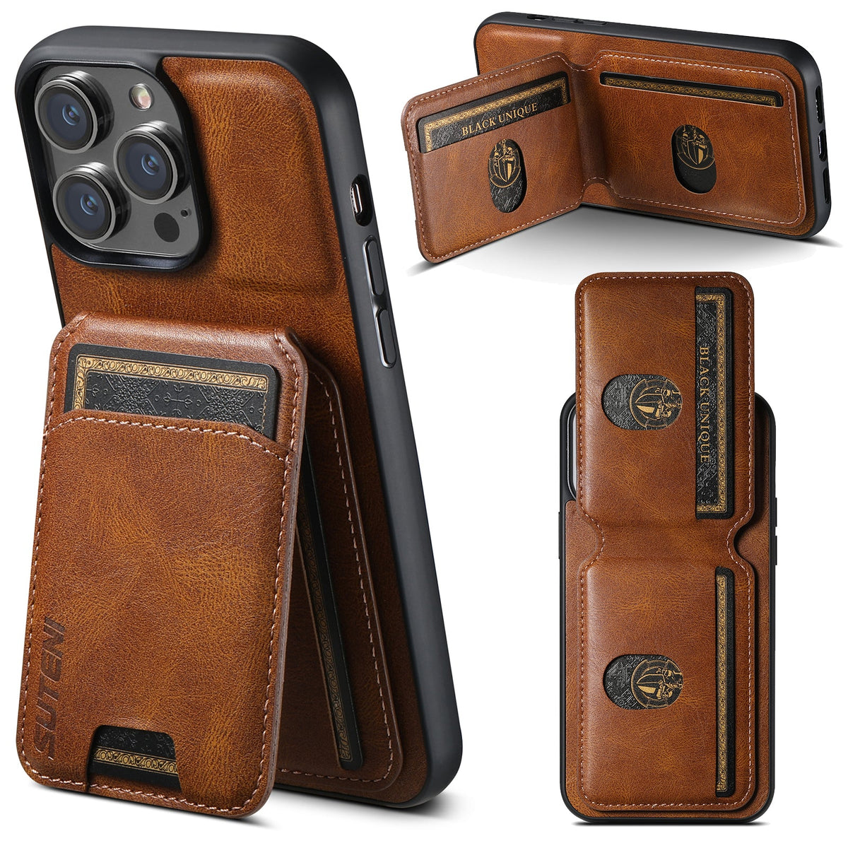 Bifold Leather Wallet Case