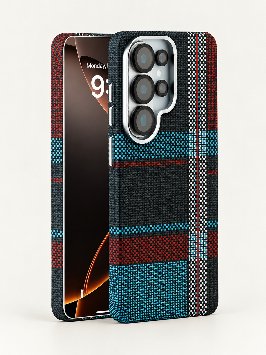 Magnetic Carbon Texture Case for Samsung