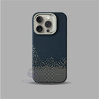 Magnetic Slim Case For Magsafe Stand Alloy Len Luxury Matte Relief Carbon Fibre Pattern PC Cover For iPhone 13 14 15 16 Pro Max