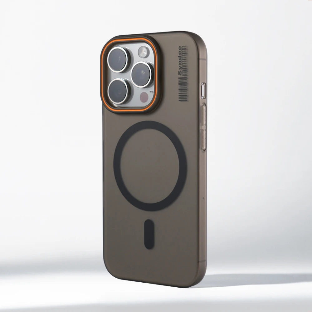 Ultra Thin Matte Translucent Barcode Pattern Hard PC Case for iPhone 17 Pro Max Air 16 15 14 13 12 For MagSafe Magnetic Cover