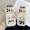 3D Cute Panda Silicon Couple Phone Case