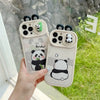 3D Cute Panda Silicon Couple Phone Case