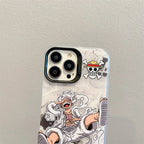 Luxury One Piece Luffy Silicone Phone Case For iPhone 11 12 13 14 15 16 Pro Max Cute Camera Shockproof Protection Cover Funda