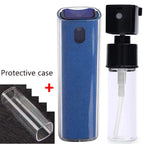 2in1 Microfiber Screen Cleaner Spray Bottle For Mobile Phone Ipad Computer Microfiber Cloth Wipe Iphone Cleaning Glasses Wipes
