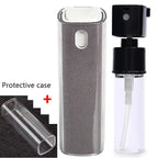 2in1 Microfiber Screen Cleaner Spray Bottle For Mobile Phone Ipad Computer Microfiber Cloth Wipe Iphone Cleaning Glasses Wipes