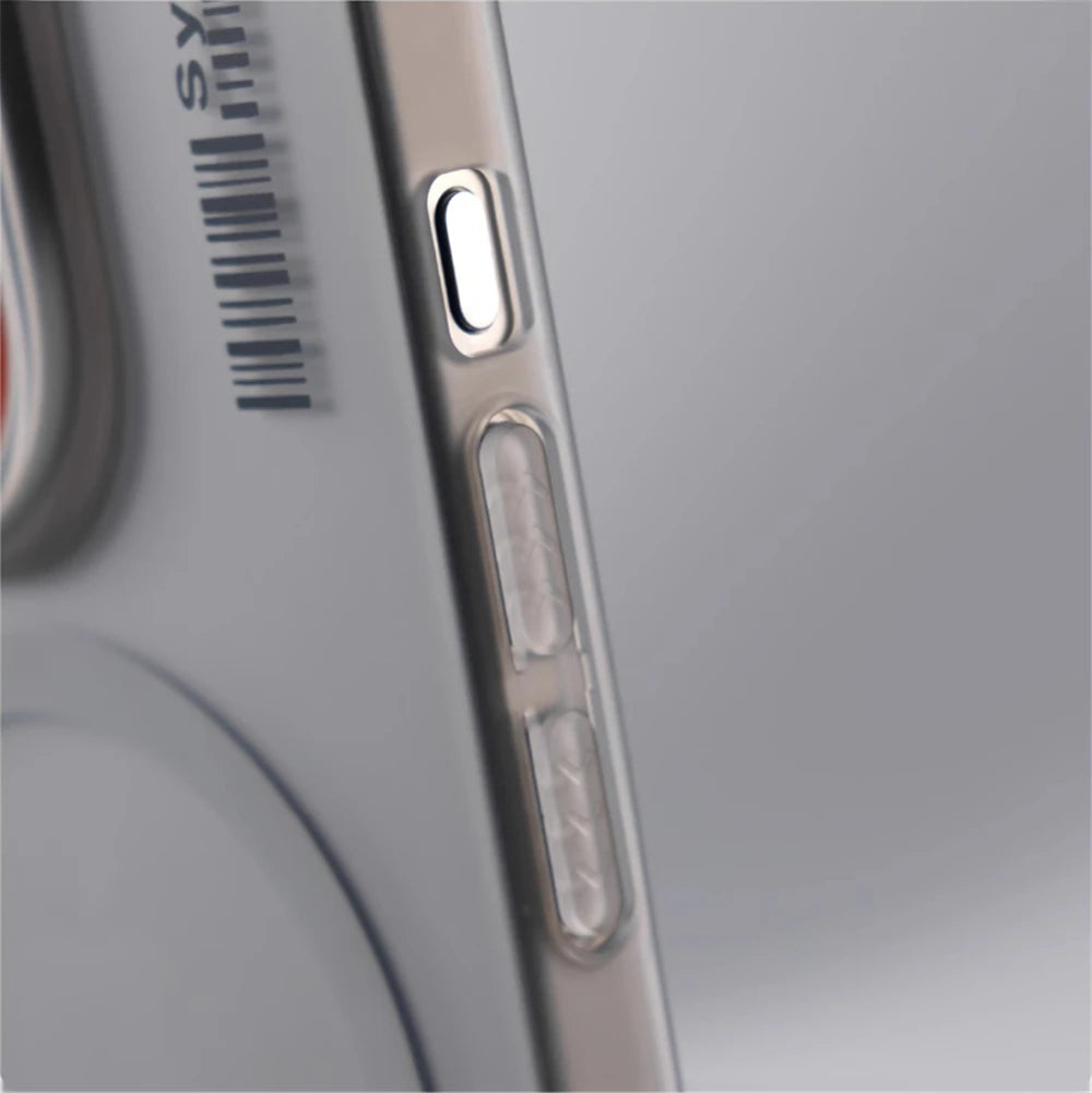 Ultra Thin Matte Translucent Barcode Pattern Hard PC Case for iPhone 17 Pro Max Air 16 15 14 13 12 For MagSafe Magnetic Cover