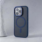 For Magsafe Invisible Alloy Lens Kickstand Shockproof Bumper Case For iPhone 16 Pro Max 15 14 16Pro Magnetic Matte Armor Cover