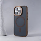 For Magsafe Invisible Alloy Lens Kickstand Shockproof Bumper Case For iPhone 16 Pro Max 15 14 16Pro Magnetic Matte Armor Cover