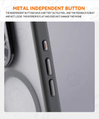 For Magsafe Invisible Alloy Lens Kickstand Shockproof Bumper Case For iPhone 16 Pro Max 15 14 16Pro Magnetic Matte Armor Cover