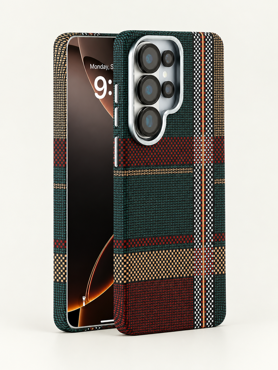 Magnetic Carbon Texture Case for Samsung