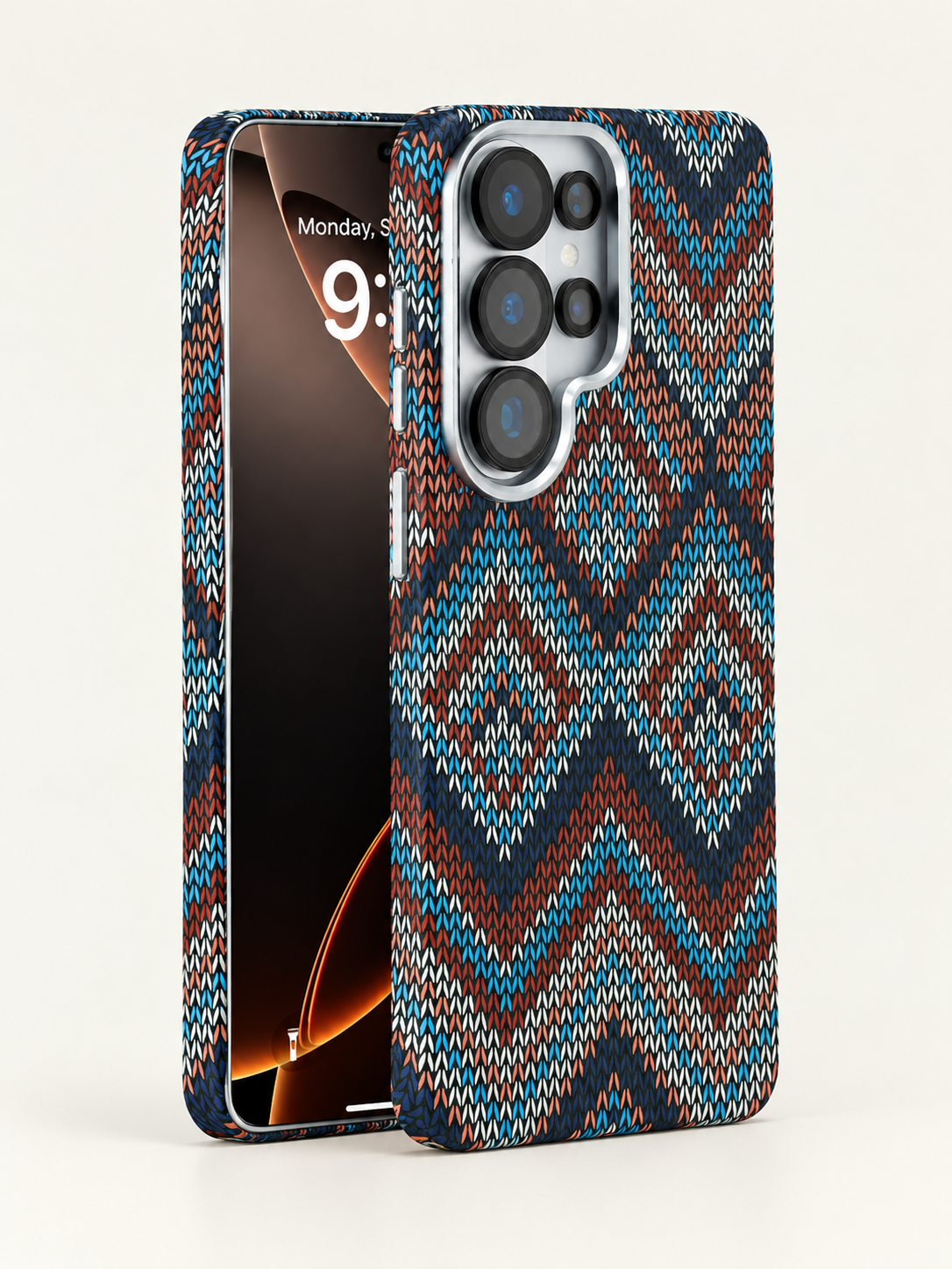 Magnetic Carbon Texture Case for Samsung