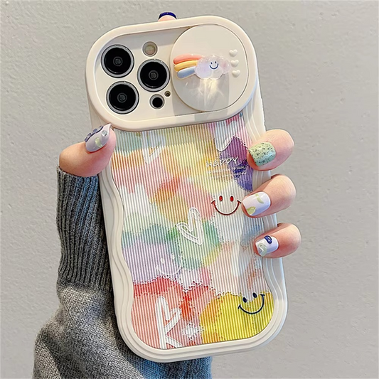 Graffiti Colorful Smiley Face Sliding Window 1000