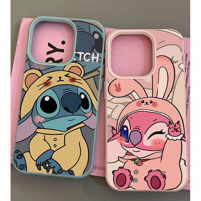 Disney Stitch & Angel Costume Matching Couple Phone Case