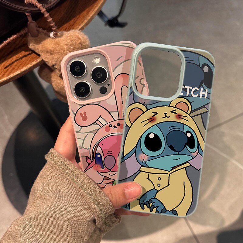 Disney Stitch & Angel Costume Matching Couple Phone Case