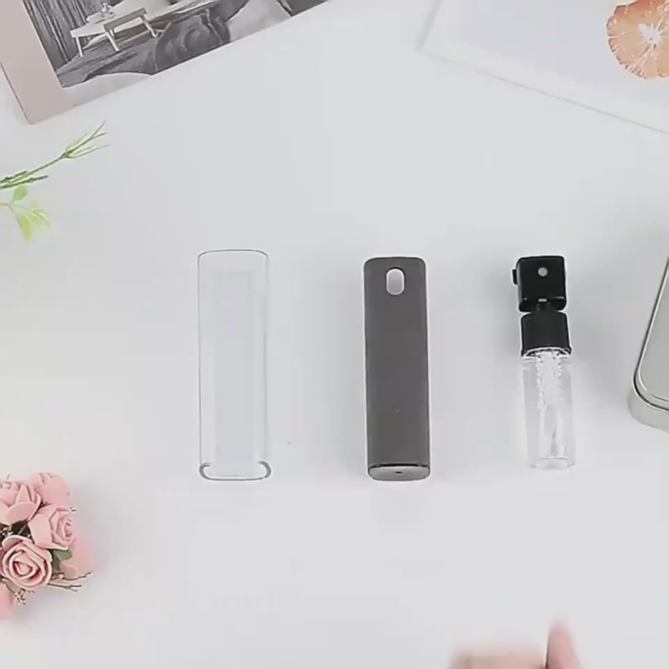 2in1 Microfiber Screen Cleaner Spray Bottle For Mobile Phone Ipad Computer Microfiber Cloth Wipe Iphone Cleaning Glasses Wipes