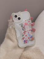 Floral Bear Suitable for Apple 13 Mobile Phone Case X New Iphone11 Fairy Model 12 High-End Xr Popular Xsmax